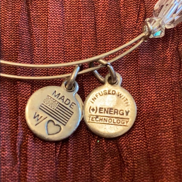 Two Alex & Ani silver Bangle bracelet Bracelets Energy Crystal and Starfish - Picture 4 of 10